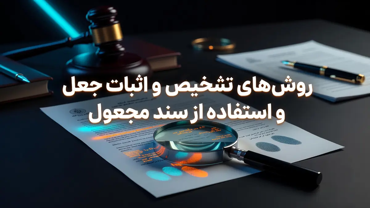 روش‌های تشخیص و اثبات جعل و استفاده از سند مجعول