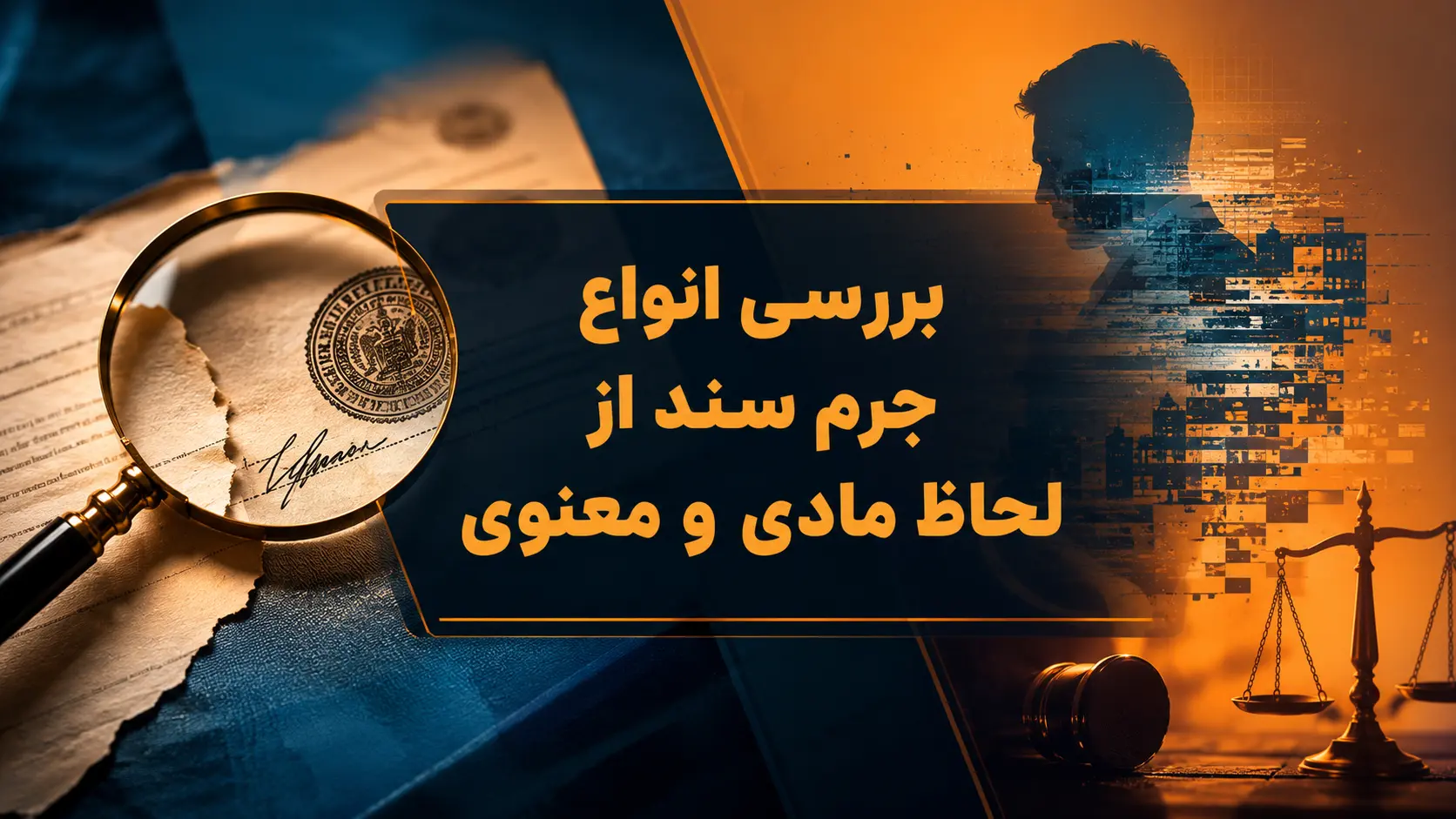 بررسی انواع جرم سند از لحاظ مادی و معنوی